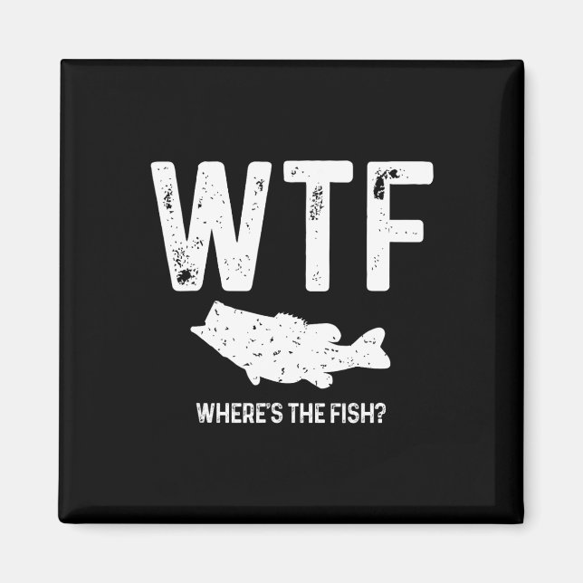 Íman Wtf Onde Está O Peixe Largemouth B Engraçado Gi (Frente)