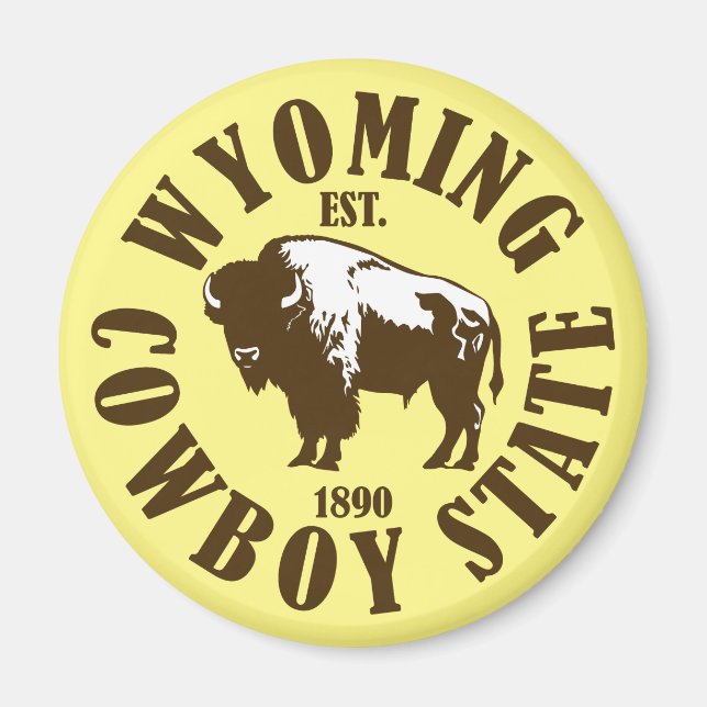 Íman Wyoming, Estado do Cowboy (Frente)