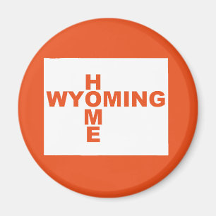 Íman Wyoming Home Longe Da Imã de geladeira Estatal