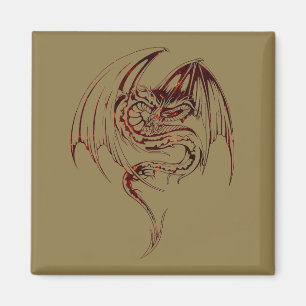 Íman Wyvern Dragon São Criaturas Míticas Fantásticas