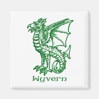Íman Wyvern medieval heráldry