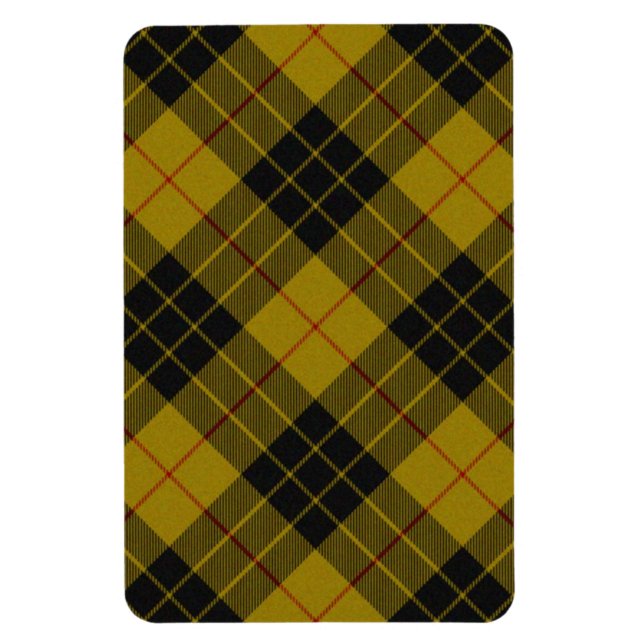 Íman Xadrez amarela de tartan MacLeod (Vertical)