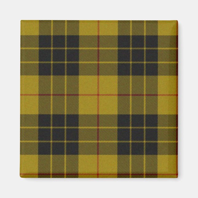 Íman Xadrez amarela de tartan MacLeod (Frente)