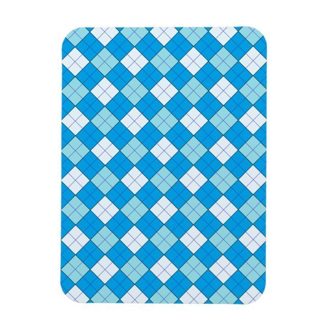 Íman Xadrez azul (Vertical)