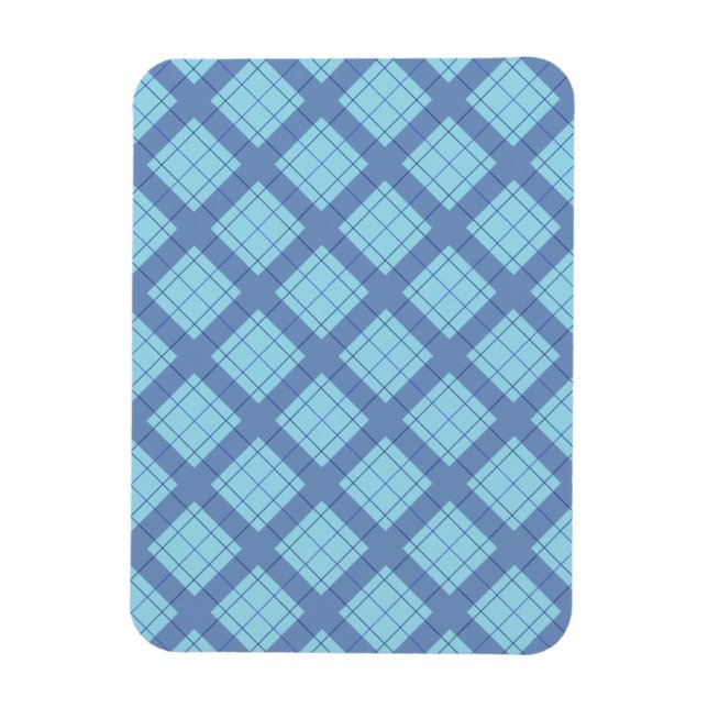 Íman Xadrez azul de variação (Vertical)