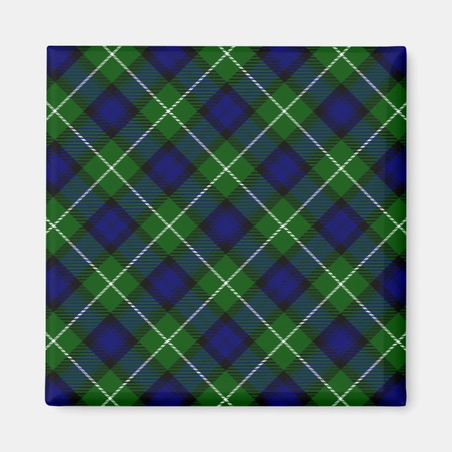 Íman Xadrez azul-tartan (Frente)