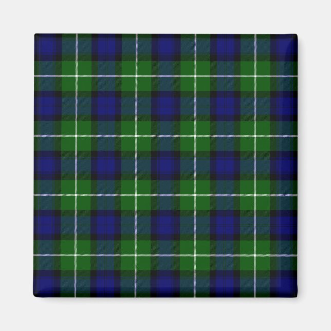 Íman Xadrez azul-tartan (Frente)