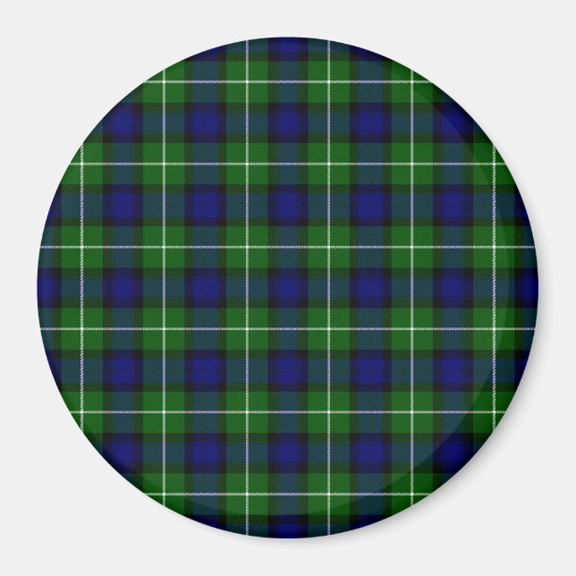 Íman Xadrez azul-tartan (Frente)