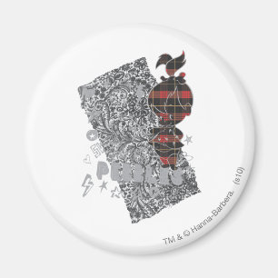 Íman Xadrez do punk de PEBBLES™