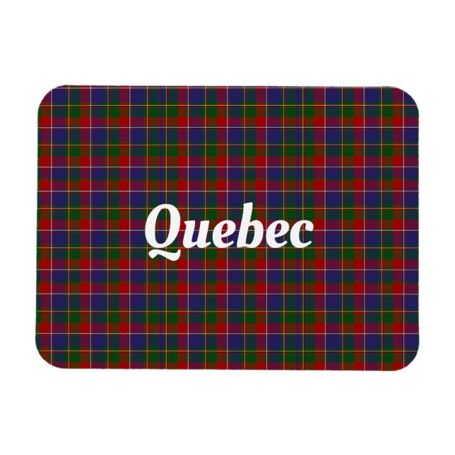 Íman Xadrez do Quebec Tartan (Horizontal)