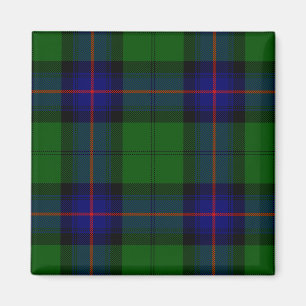 Íman Xadrez do verde azul do tartan do clã de Armstron