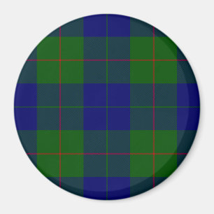 Íman Xadrez do verde azul do tartan do clã de Barclay