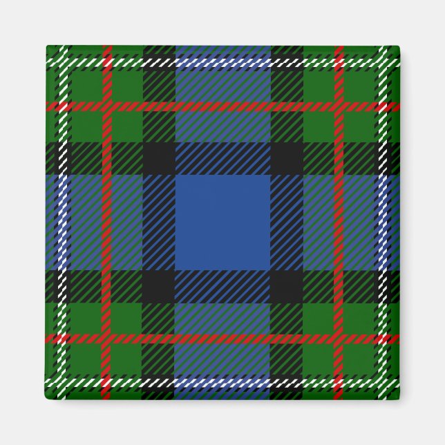 Íman Xadrez escocesa Clan Fergusson Tartan (Frente)
