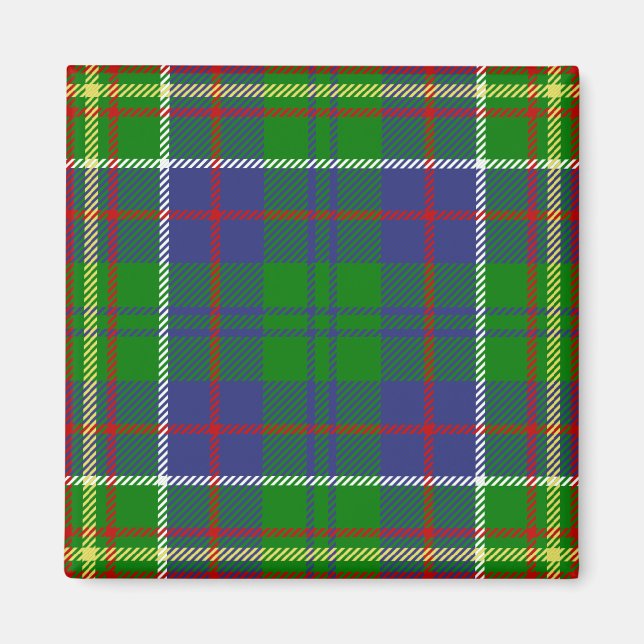 Íman Xadrez Escocesa Clan Hunter Tartan (Frente)