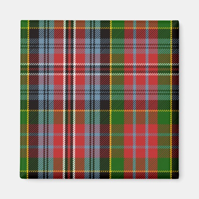 Íman Xadrez Escocesa Clan Kidd Tartan (Frente)