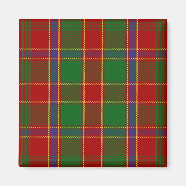 Íman Xadrez Escocesa Clan Munro Tartan (Frente)