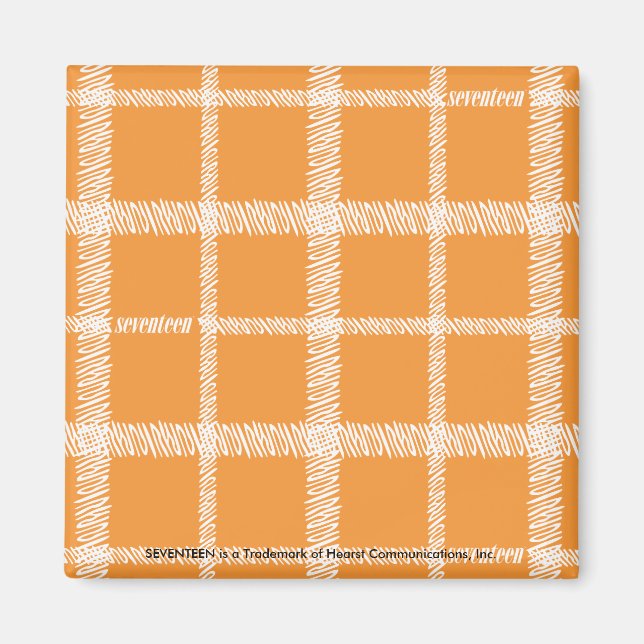 Íman Xadrez Laranja (Frente)