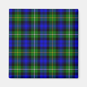 Íman Xadrez verde azul Campbell tartan