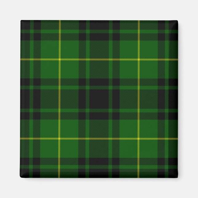 Íman Xadrez verde MacArthur tartan (Frente)