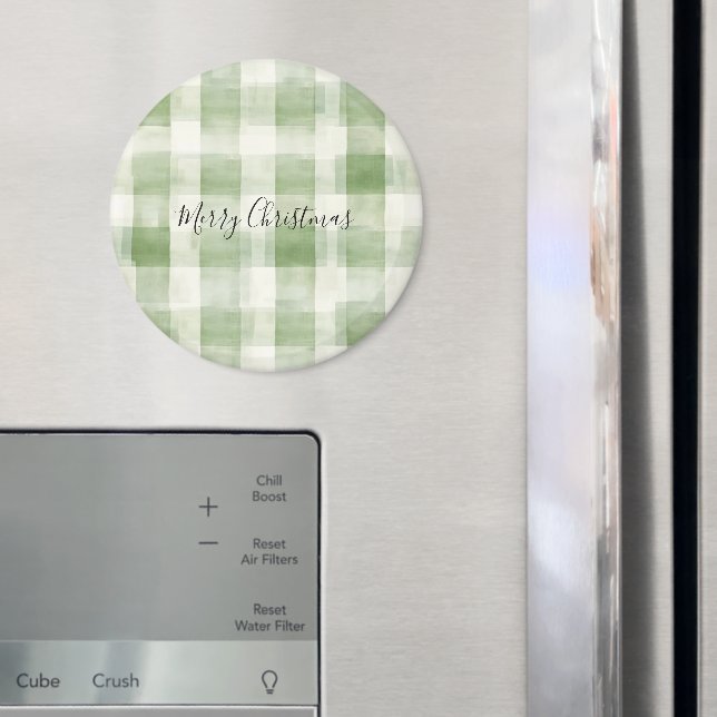 Íman Xadrez Verde Ocidental Strips Natal (In Situ (Fridge))