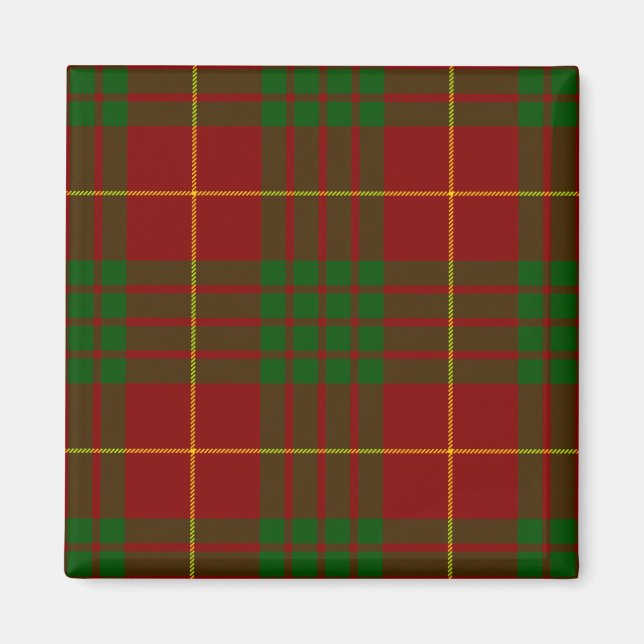 Íman Xadrez verde-tartan (Frente)