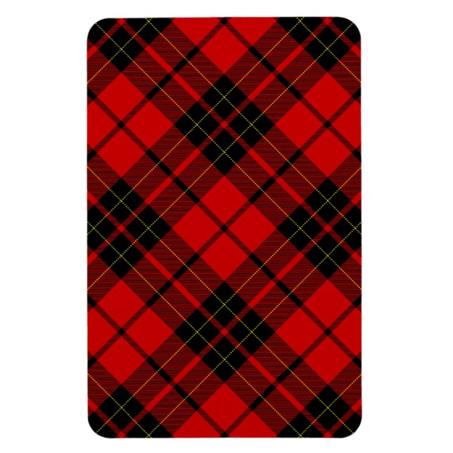 Íman Xadrez vermelha do Brodie tartan (Vertical)