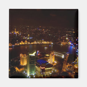 Íman Xangai China magnífica paisagem com moderno