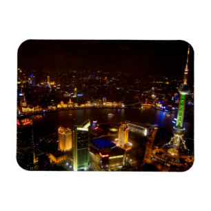 Íman Xangai China maravilhosa paisagem com moderno