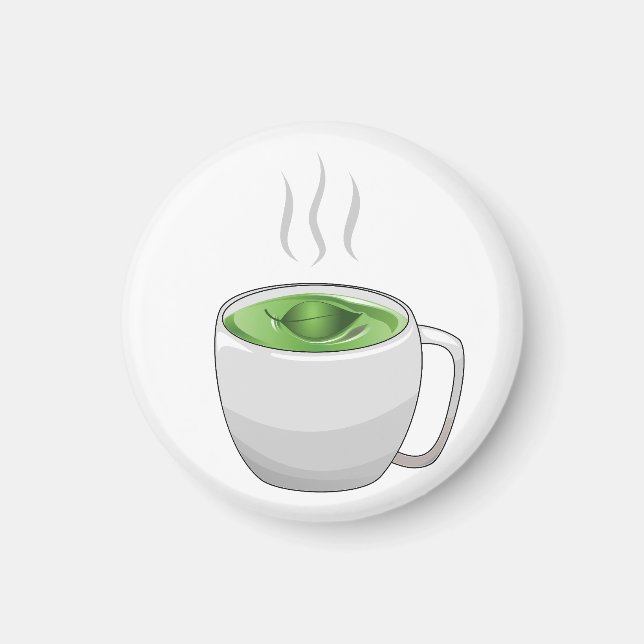 Íman Xícara de Chá Verde (Frente)