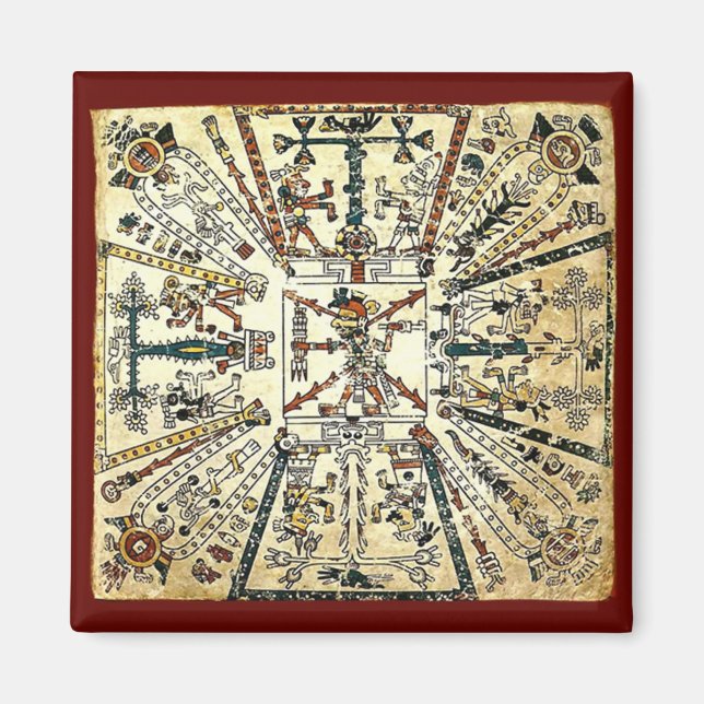 Íman Xiuhtecuhtli Aztec Morte Deus (Frente)