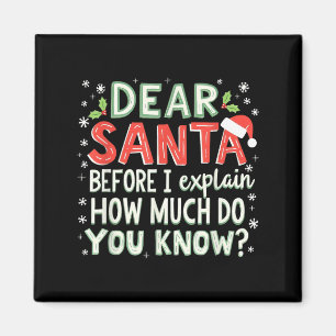Íman Xmas Engraçados Papais noeis Antes De Explicar Qua