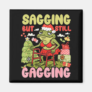 Íman Xmas Funny Frog Meme Natal Sorrindo Mas Ainda G