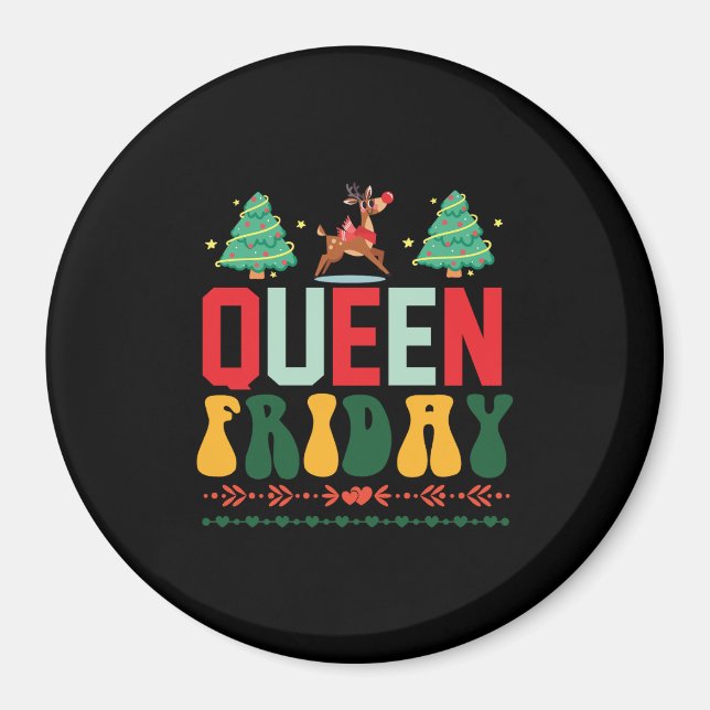 Íman Xmas Gift Queen Sexta-feira (Frente)