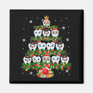 Íman Xmas Luzes Dentes Dentistas Dentistas Dentes Dente