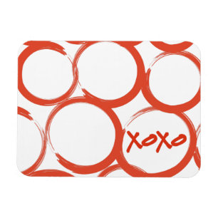 Íman XOXO pintado namorados