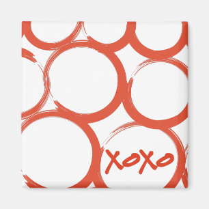 Íman XOXO pintado namorados