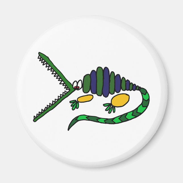 Íman XX- Arte Crocodilo Funky (Frente)