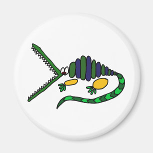 Íman XX- arte Funky do crocodilo