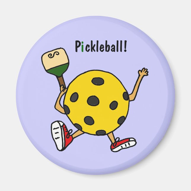 Íman XX - Personagem Engraçado de Pickleball (Frente)