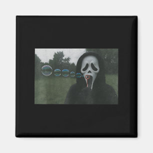 Íman Y Face Soprando Bolhas Engraçadas Horror Halloween