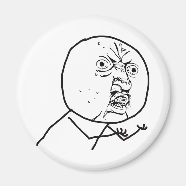 Íman Y U NO - Magnet (Frente)