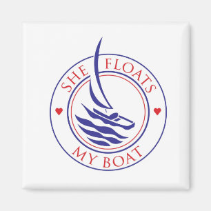 Íman Yachtees_She flutua meu ímã do barco