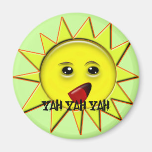 Íman Yah Yah Funny Button