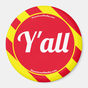 Íman Yall Red/Yellow Magnet