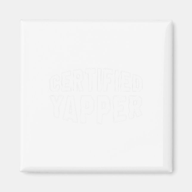 Íman Yapper Funny Professional Yapper Certificado (Frente)