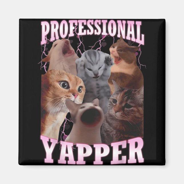 Íman Yapper Profissional Memória de Gato Engraçado Espe (Frente)