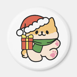 Íman Yappy Howlidays - Bela Cartoon de Cão de Natal