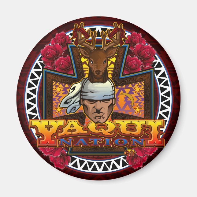 Íman Yaqui Nation Dancer Magnet 2 (Frente)