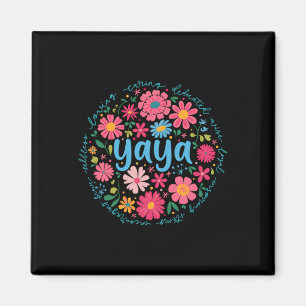 Íman Yaya Dia de as mães Para A Vovó Wildflower Wom