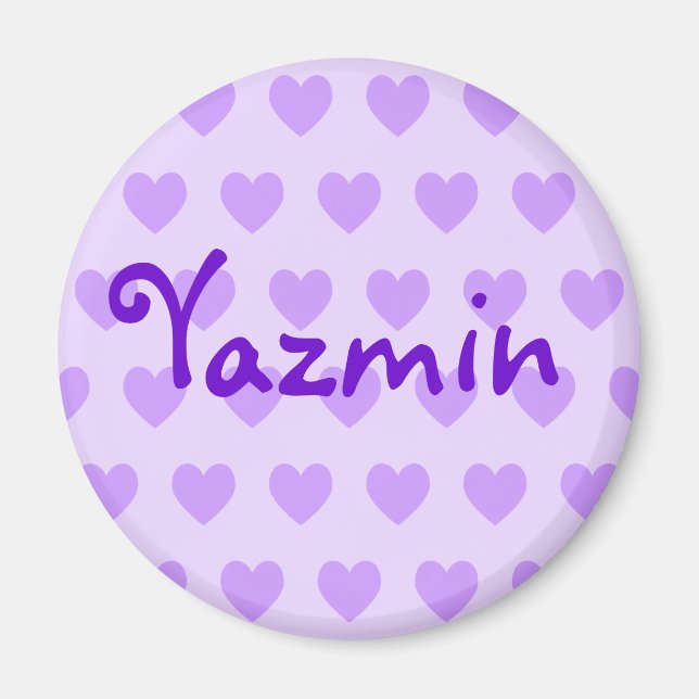 Íman Yazmin em roxo (Frente)